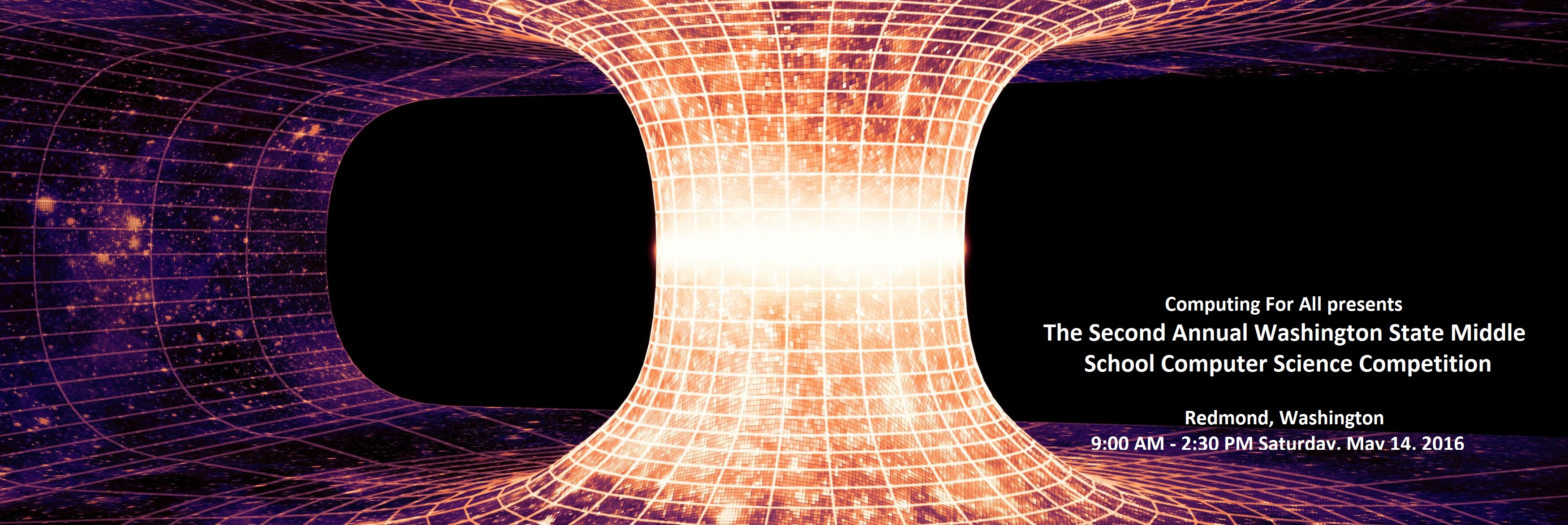 A wormhole, or Einstein-Rosen Bridge