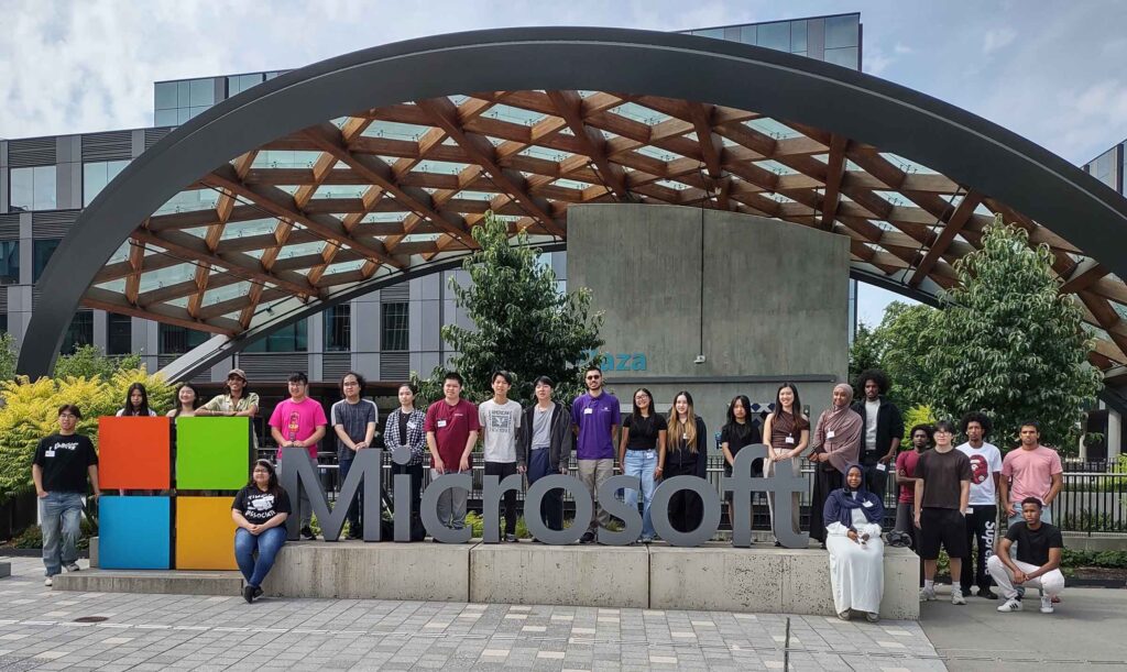 Tech Career Bridge students at the Microsoft Discovery Camp 2026